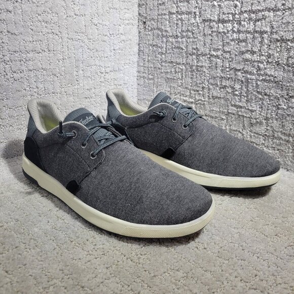 Florsheim Crossover Men's Size 8.5W US Gray Canvas Slip-On Sneakers 14405-001 - Picture 8 of 10